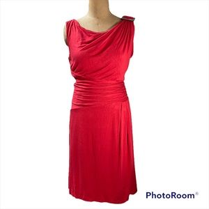 Hilton Hollis red knit sheath dress Size 4